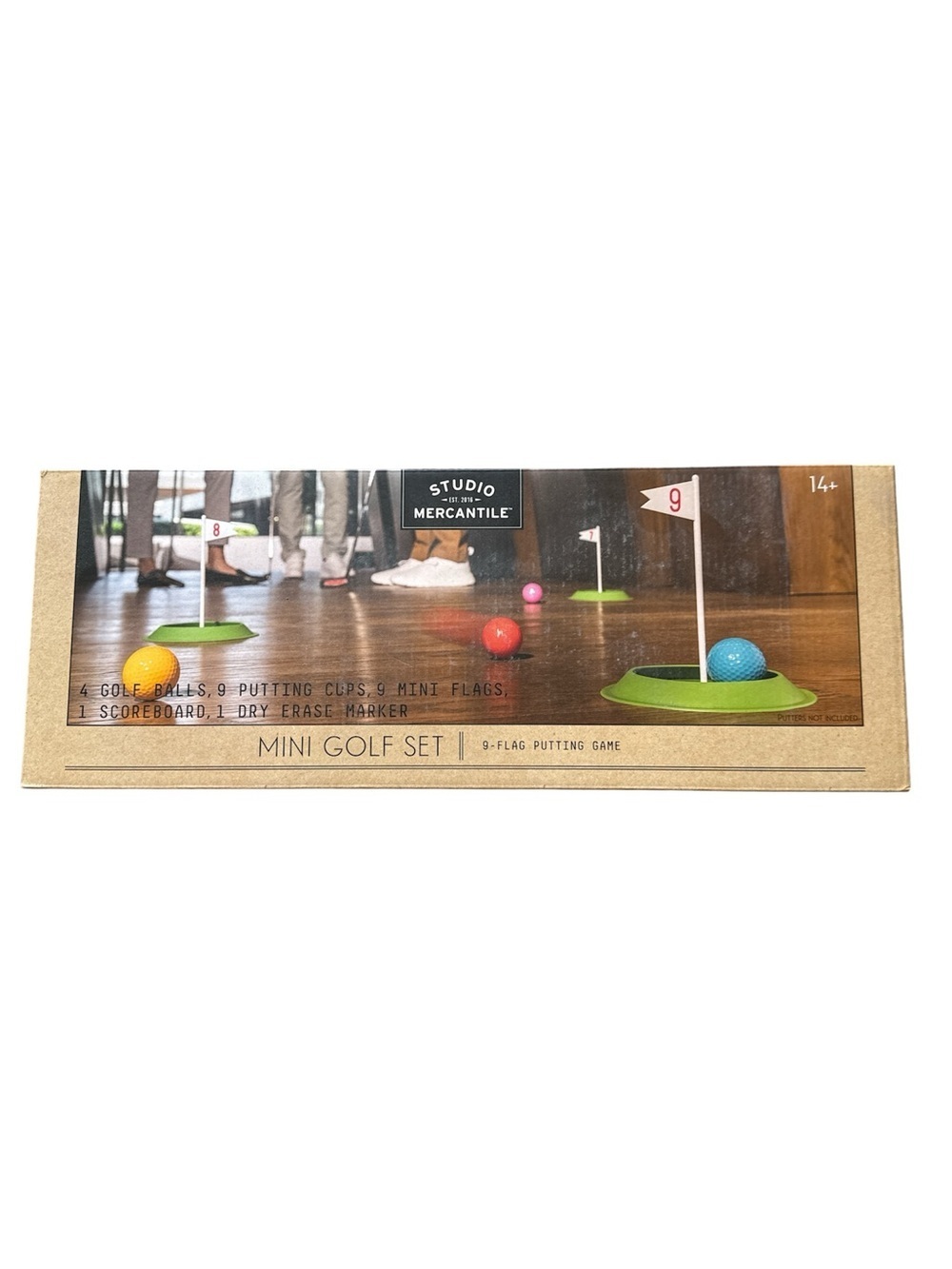 Mini Golf Set 9-Flag Studio Mercantile Putting Game Indoor Office Home Fun New